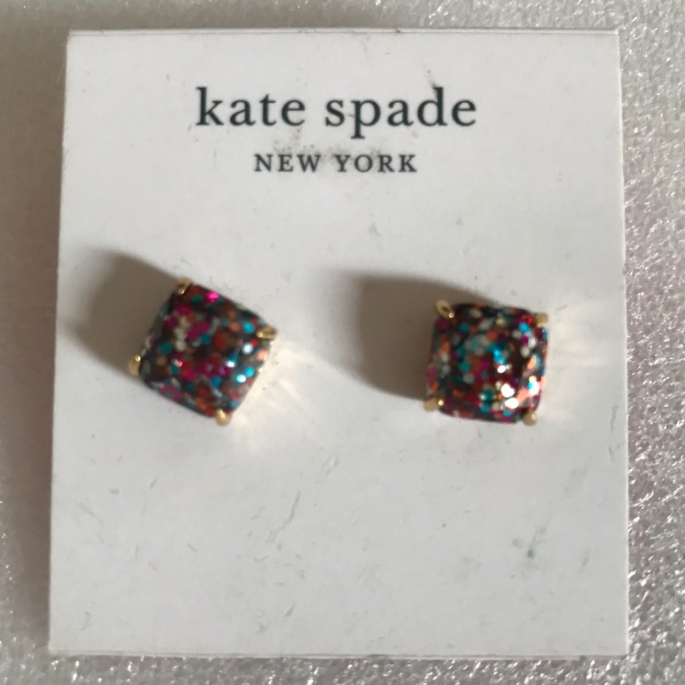 Kate Spade New York Small Square Stud Earrings NWT - Picture 3 of 8